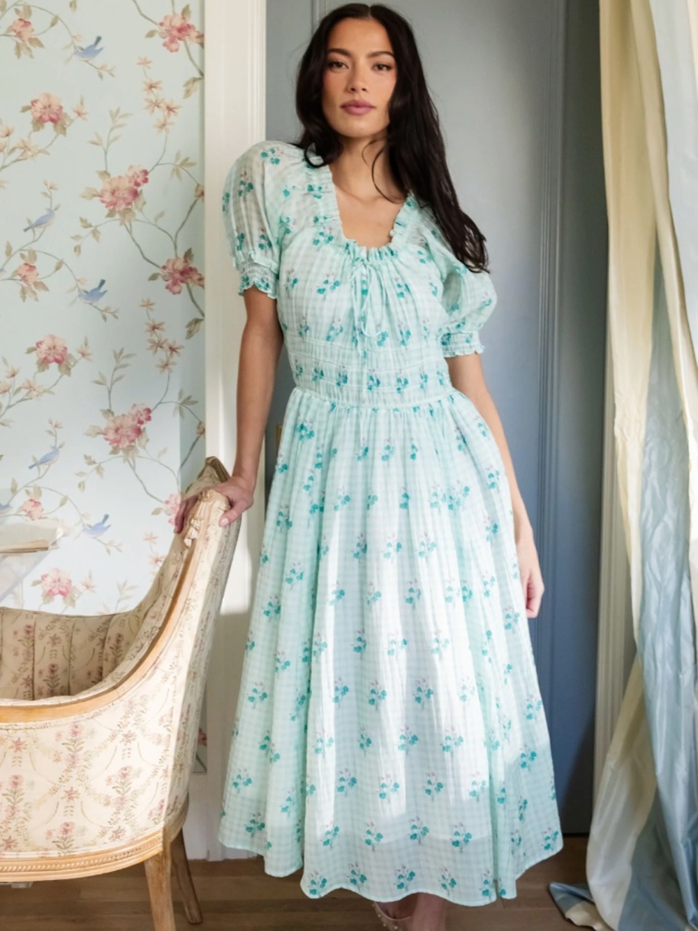 Ivy City Dress - Jessie in Bloom Gingham